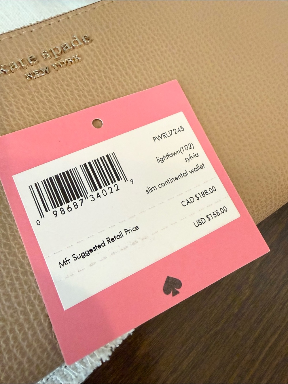 Kate Spade Sylvia slim continental wallet - Picture 4 of 4
